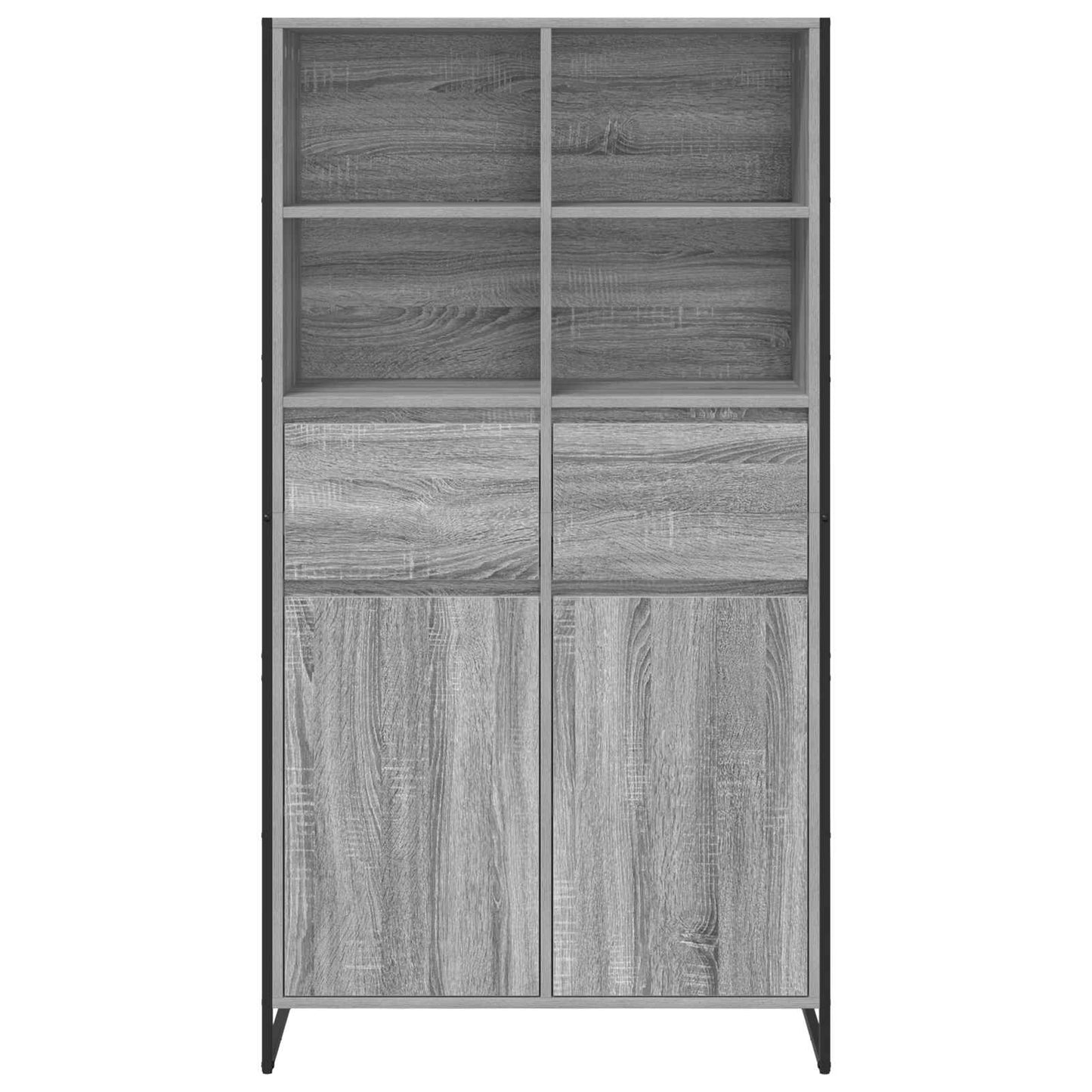 Sideboard 2 pcs Grey Sonoma 81 x 36 x 150.5 cm Engineered Wood