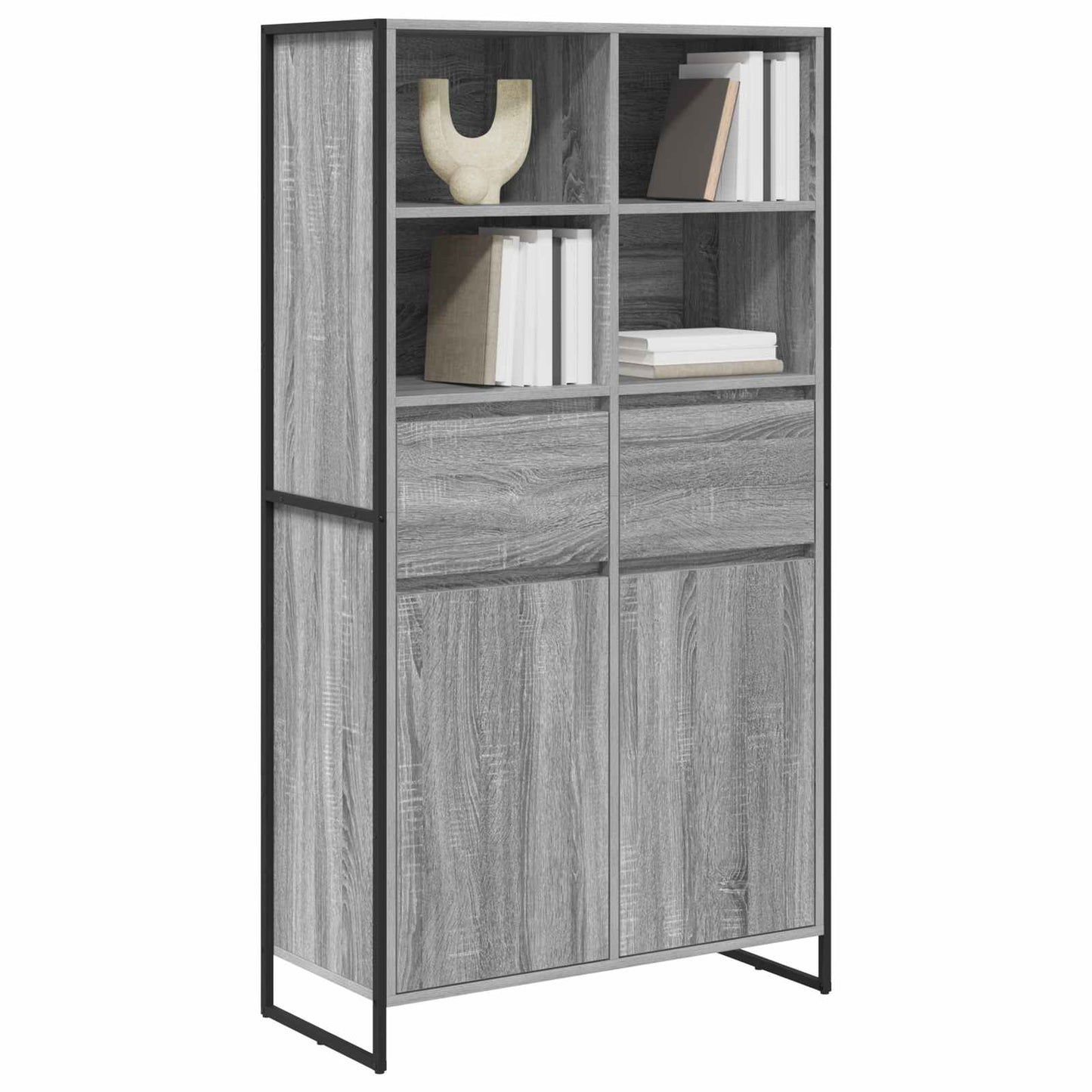 Sideboard 2 pcs Grey Sonoma 81 x 36 x 150.5 cm Engineered Wood