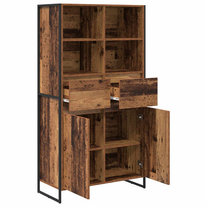Sideboard 2 pcs Old Wood 81 x 36 x 150.5 cm Engineered Wood
