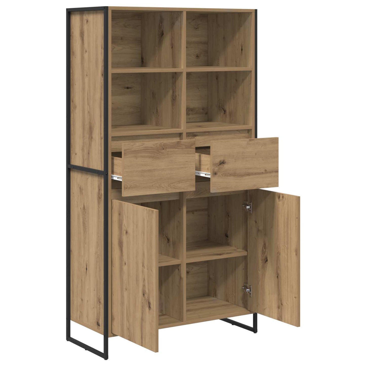 Sideboard 2 pcs Artisian Oak 81 x 36 x 150.5 cm Engineered Wood