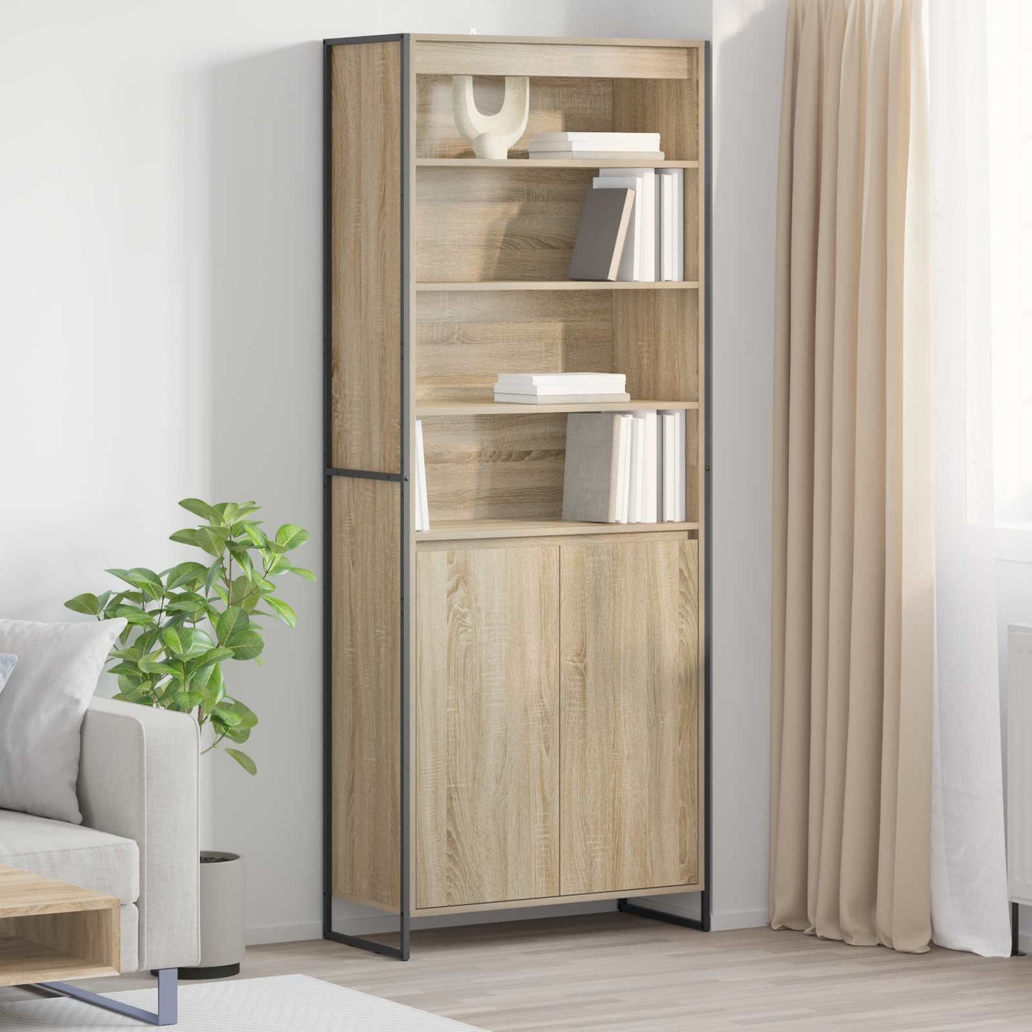Tall Cabinets Sonoma 79 x 36 x 200 cm Engineered Wood