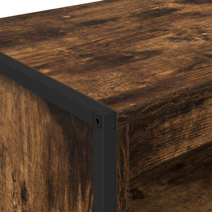 Tall Cabinets Smoke Oak 79 x 36 x 200 cm Engineered Wood