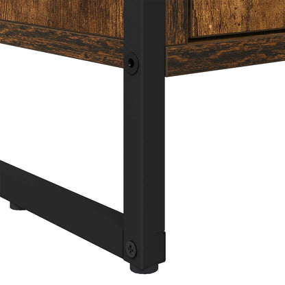 Tall Cabinets Smoke Oak 79 x 36 x 200 cm Engineered Wood