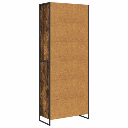 Tall Cabinets Smoke Oak 79 x 36 x 200 cm Engineered Wood