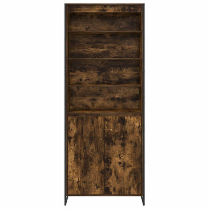 Tall Cabinets Smoke Oak 79 x 36 x 200 cm Engineered Wood