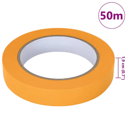 Painter Masking Tapes 6 pcs Yellow 19mm x 50m Paper