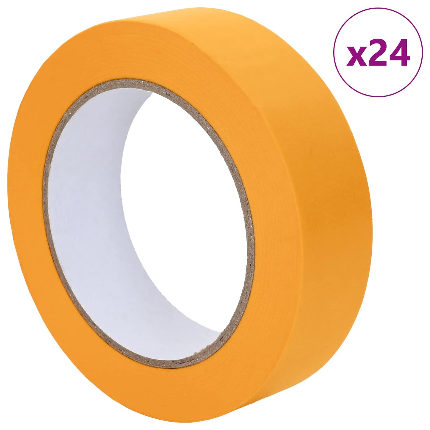 Painter Masking Tapes 24 pcs Yellow 25mm x 50m Paper