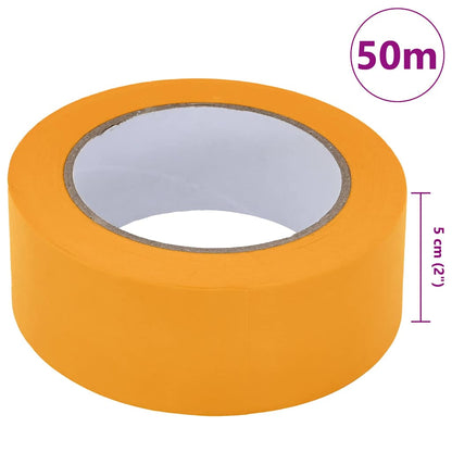 Painter Masking Tapes 6 pcs Yellow 50mm x 50m Paper