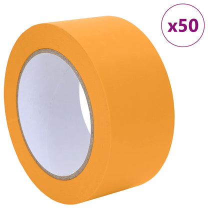 Painter Masking Tapes 50 pcs Yellow 50mm x 50m Paper