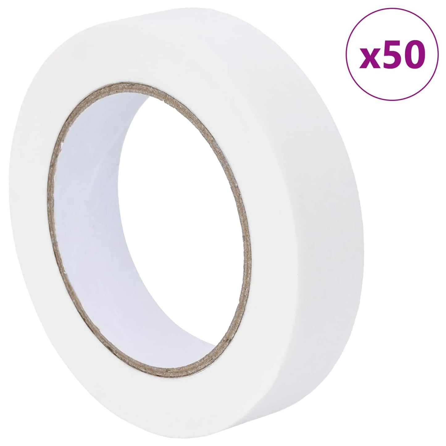 Painter Masking Tapes 50 pcs White 25mm x 50m Paper