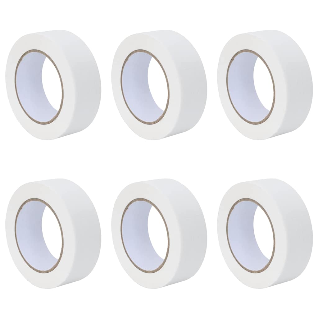 Painter Masking Tapes 6 pcs White 38mm x 50m Paper