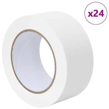 Painter Masking Tapes 24 pcs White 50mm x 50m Paper