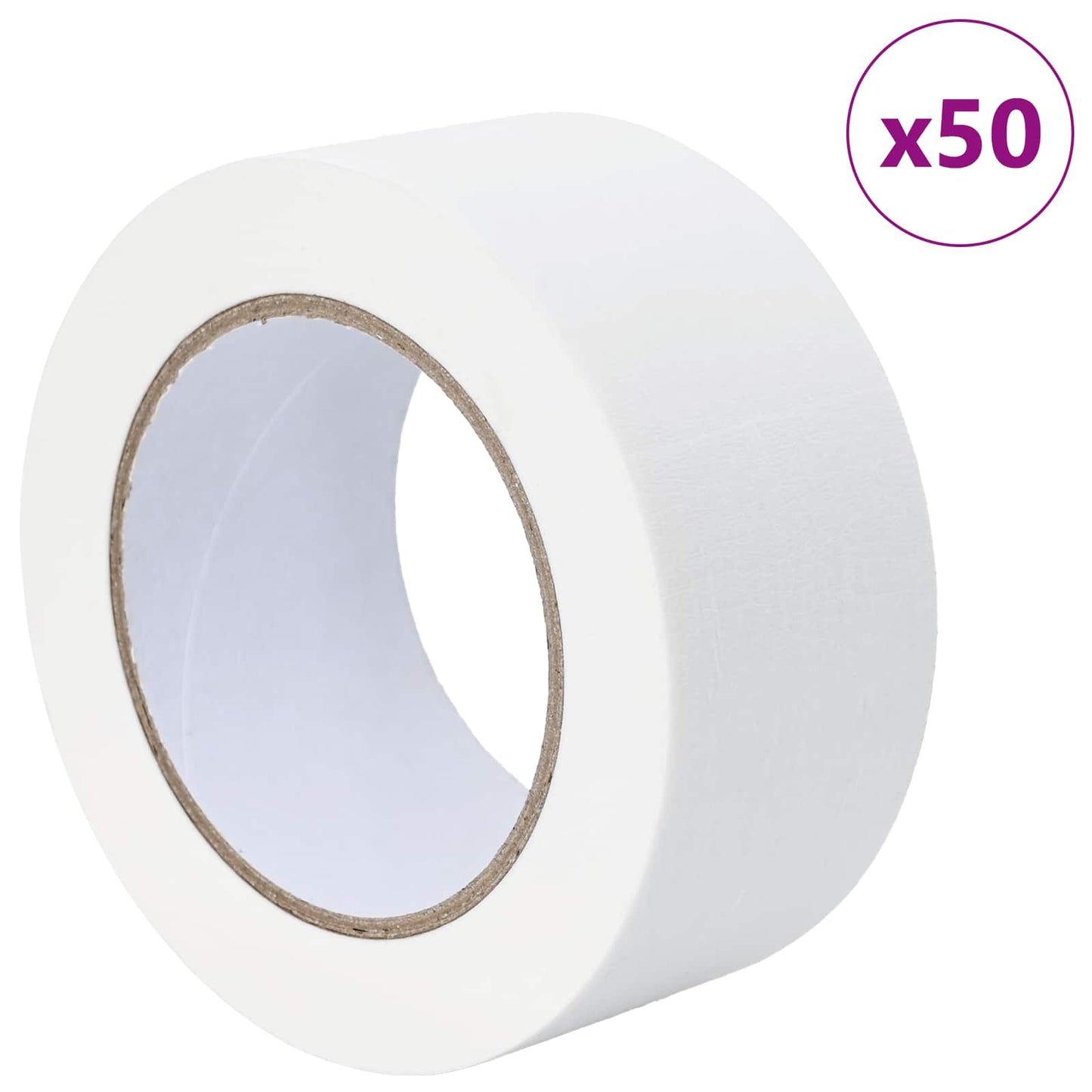 Painter Masking Tapes 50 pcs White 50mm x 50m Paper
