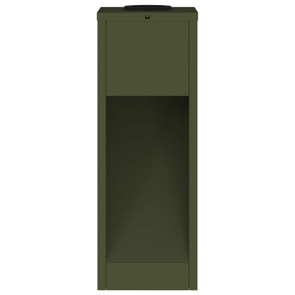 Solar Led Pathway Light 2 pcs Olive Green Cold Rolled Steel