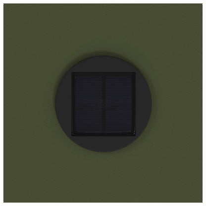 Solar Led Pathway Light 2 pcs Olive Green Cold Rolled Steel