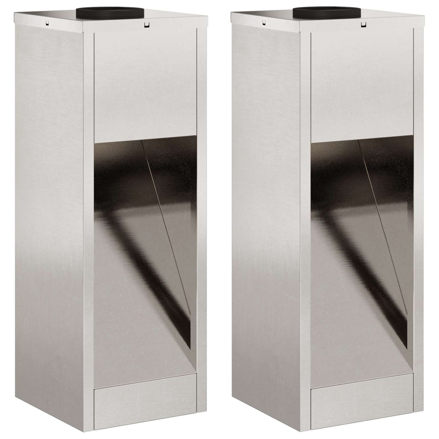 Solar Led Pathway Light 2 pcs Stainless Steel Stainless Steel