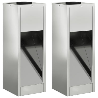 Solar Led Pathway Light 2 pcs Galvanized Galvanized