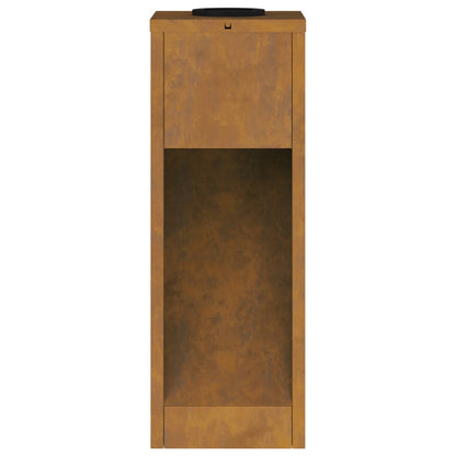 Solar Led Pathway Light 2 pcs Corten Steel Corten Steel