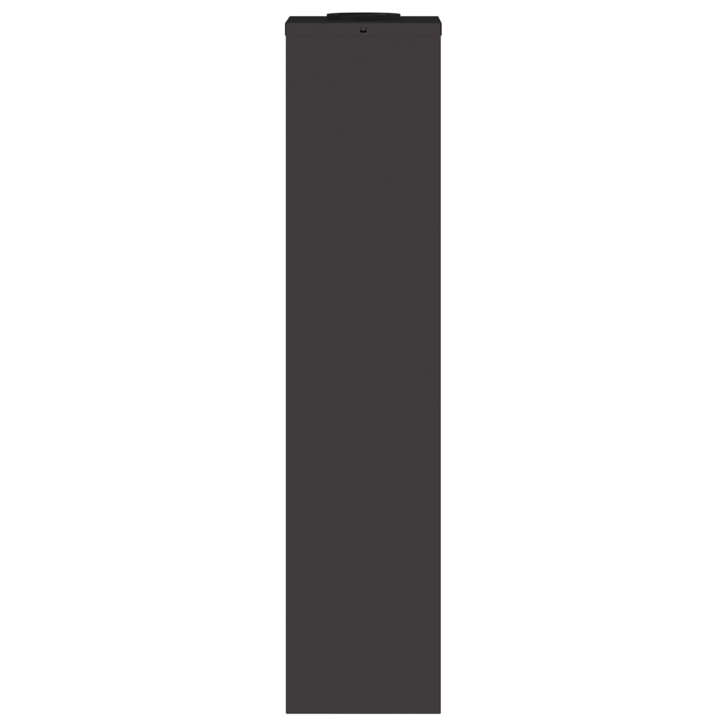 Solar Led Pathway Light 2 pcs Black Cold Rolled Steel