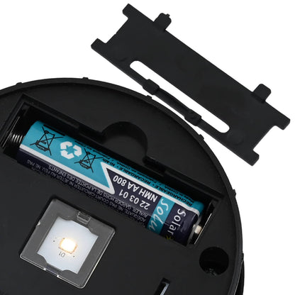 Solar LED Pathway Light 2 pcs Black Cold Rolled Steel