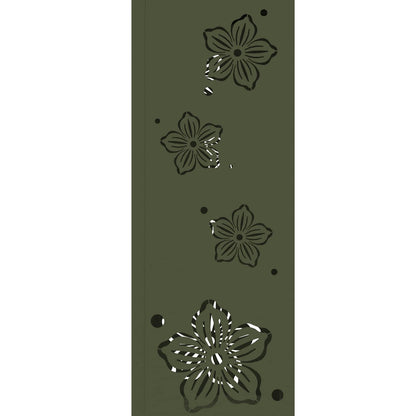 Solar LED Pathway Light 2 pcs Olive Green Cold Rolled Steel