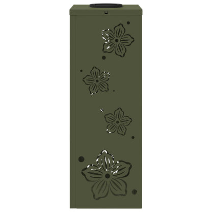 Solar LED Pathway Light 2 pcs Olive Green Cold Rolled Steel