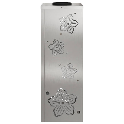 Solar LED Pathway Light 2 pcs Silver Stainless Steel
