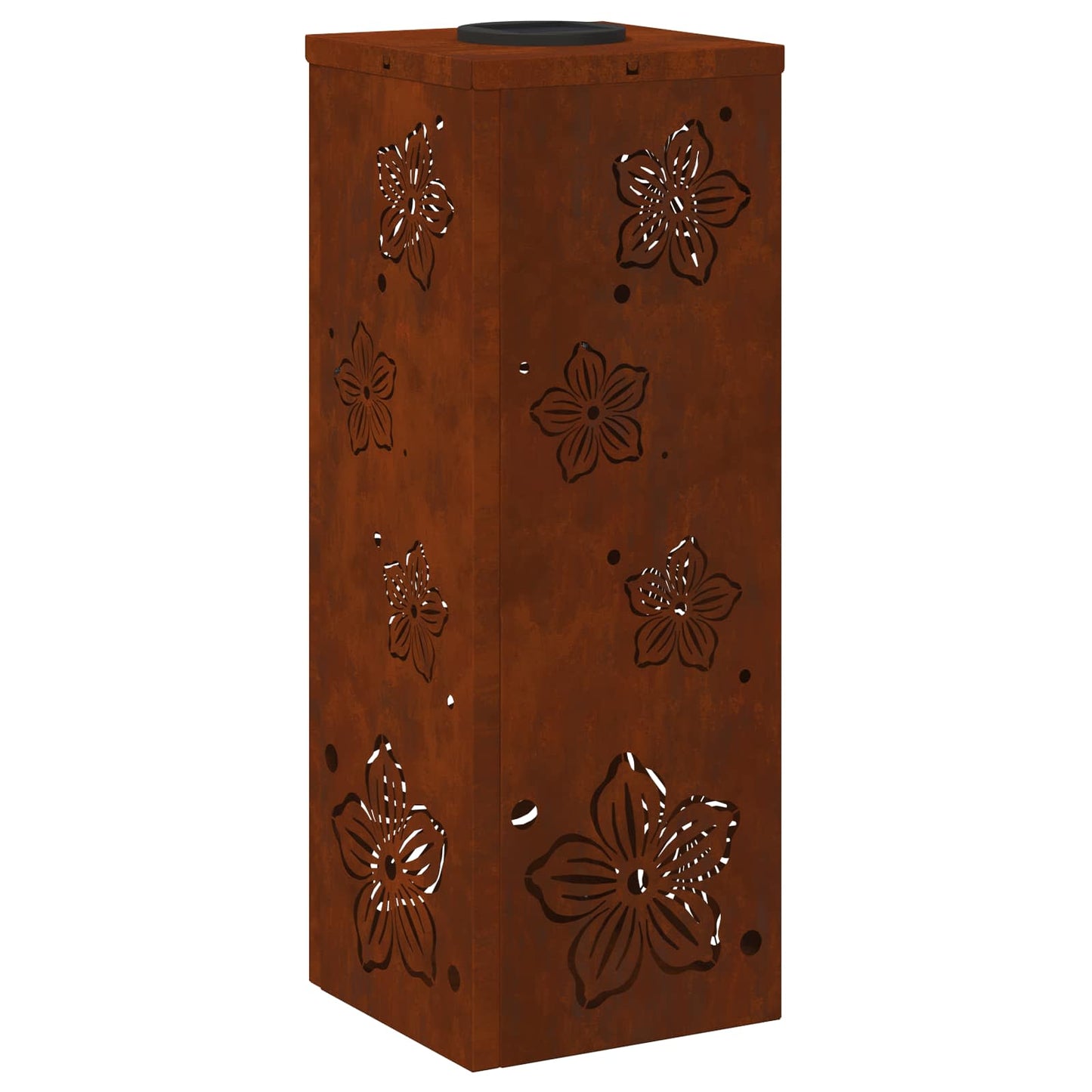 Solar LED Pathway Light 2 pcs Rusty Weathering Steel