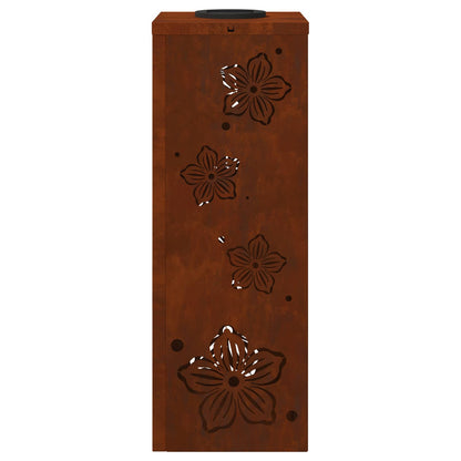 Solar LED Pathway Light 2 pcs Rusty Weathering Steel