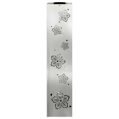 Solar LED Pathway Light 2 pcs Silver Galvanized Steel