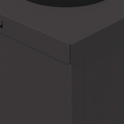 Solar LED Pathway Light 2 pcs Black Cold Rolled Steel