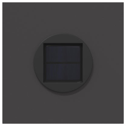 Solar LED Pathway Light 2 pcs Black Cold Rolled Steel