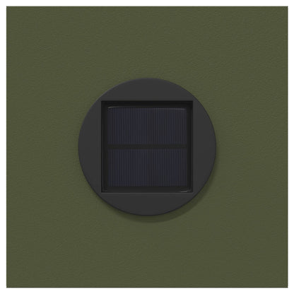 Solar LED Pathway Light 2 pcs Olive Green Cold Rolled Steel