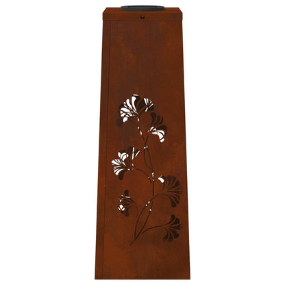 Solar LED Pathway Light 2 pcs Corten Steel Corten Steel