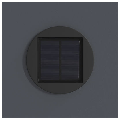 Solar LED Pathway Light 2 pcs Anthracite Cold Rolled Steel