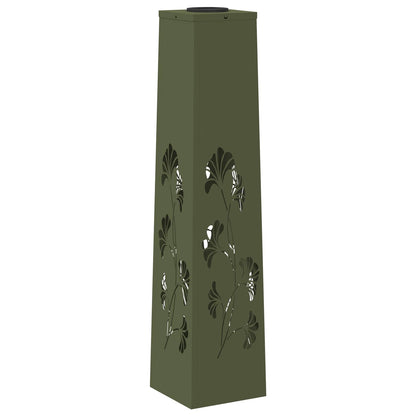 Solar LED Pathway Light 2 pcs Olive Green Cold Rolled Steel