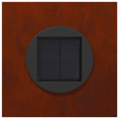 Solar LED Pathway Light 2 pcs Rusty Weathering Steel
