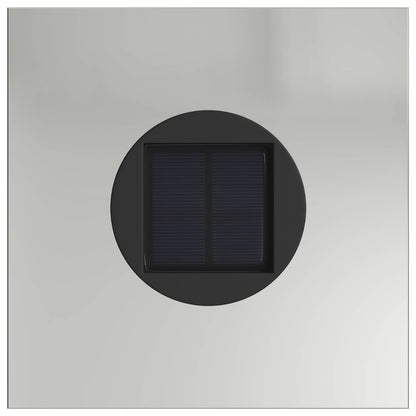Solar LED Pathway Light 2 pcs Silver Galvanized Steel