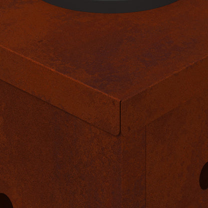 Solar LED Pathway Light 2 pcs Rusty Weathering Steel