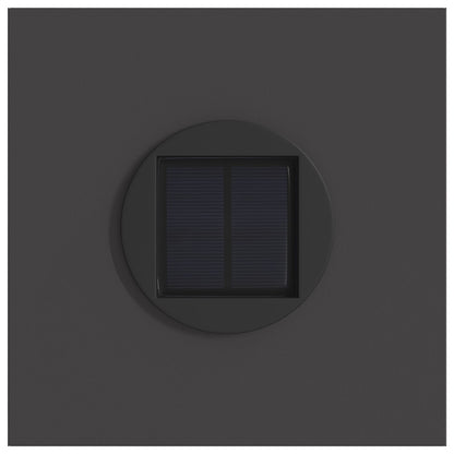 Solar LED Pathway Light 2 pcs Black Cold Rolled Steel