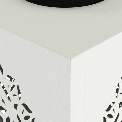 Solar LED Pathway Light 2 pcs White Cold Rolled Steel