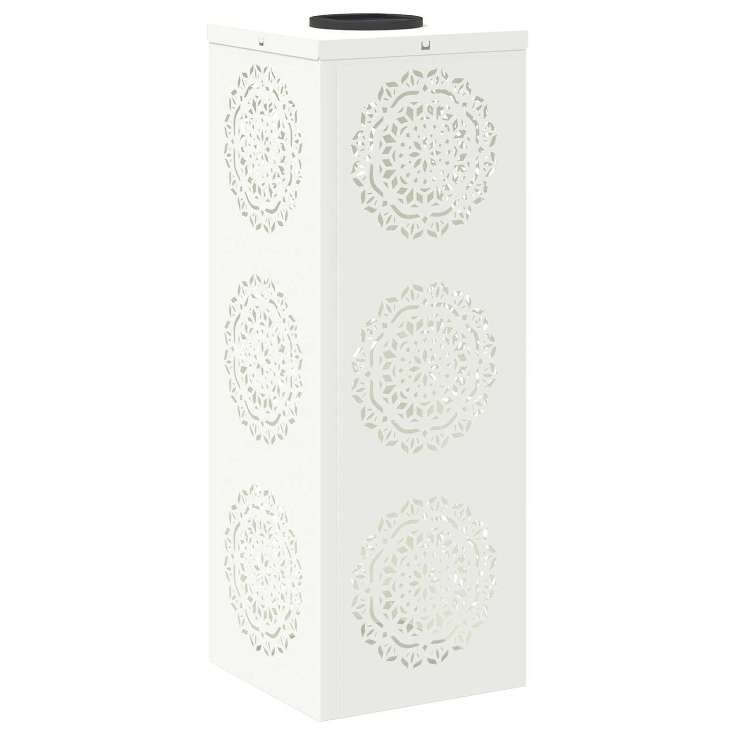 Solar LED Pathway Light 2 pcs White Cold Rolled Steel