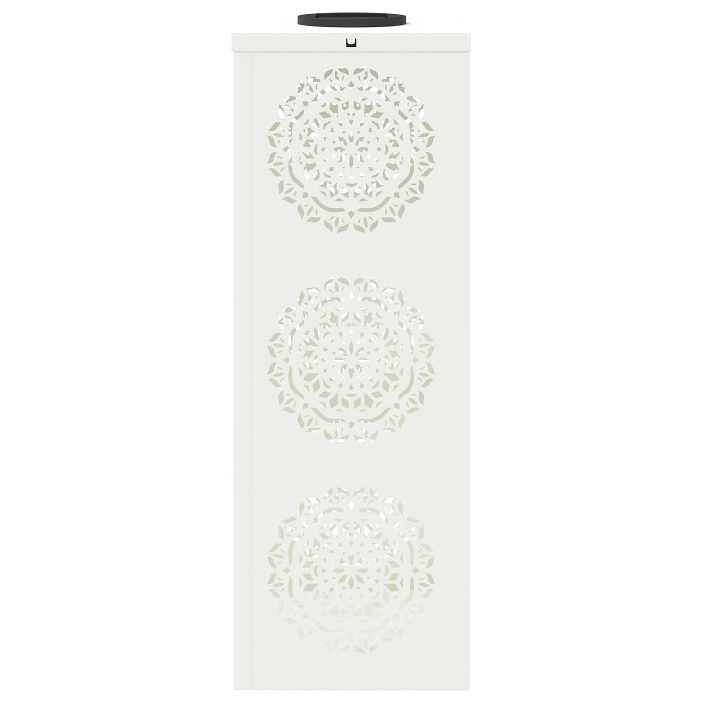 Solar LED Pathway Light 2 pcs White Cold Rolled Steel