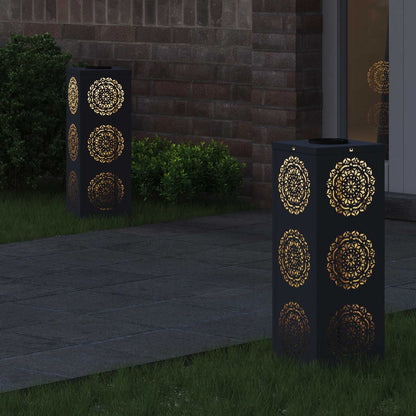 Solar LED Pathway Light 2 pcs Anthracite Cold Rolled Steel