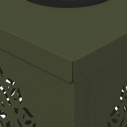 Solar LED Pathway Light 2 pcs Olive Green Cold Rolled Steel