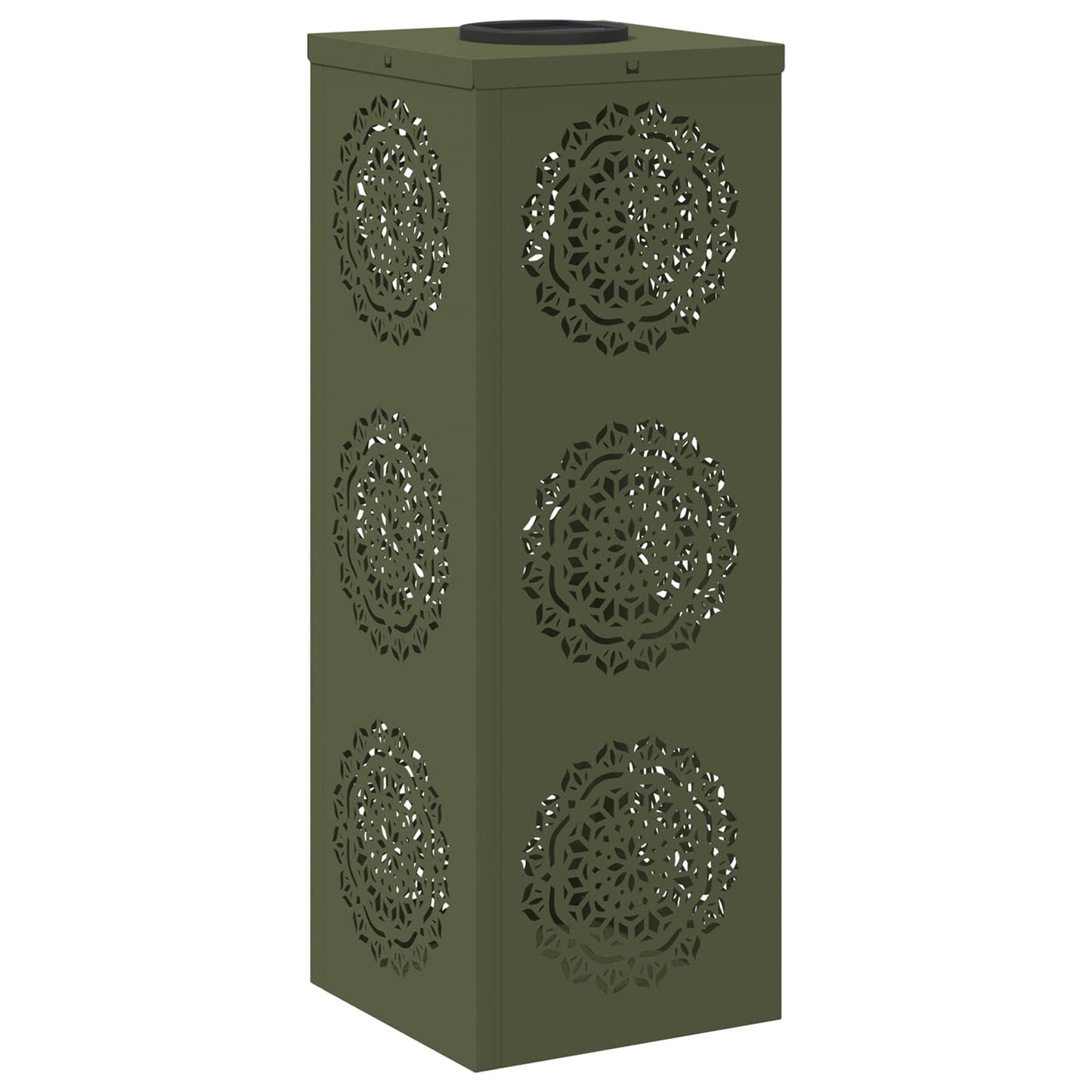 Solar LED Pathway Light 2 pcs Olive Green Cold Rolled Steel