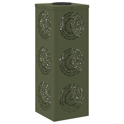 Solar LED Pathway Light 2 pcs Olive Green Cold Rolled Steel