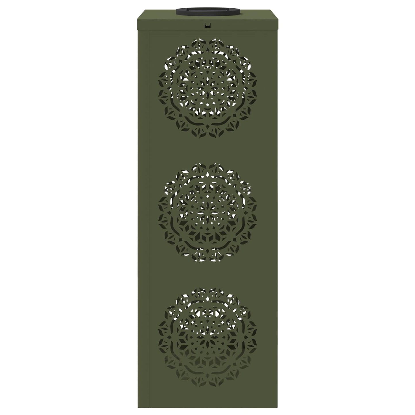 Solar LED Pathway Light 2 pcs Olive Green Cold Rolled Steel