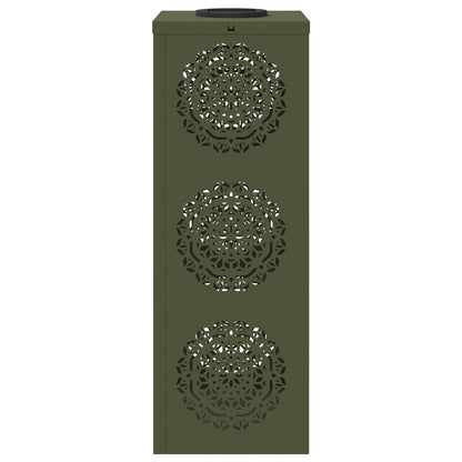 Solar LED Pathway Light 2 pcs Olive Green Cold Rolled Steel