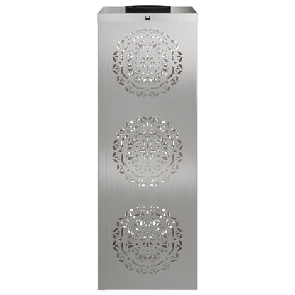 Solar LED Pathway Light 2 pcs Silver Stainless Steel